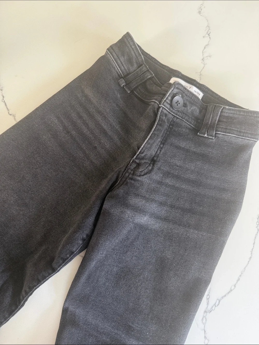 Zara kids Wide Leg marineJeans - Black size 7 years